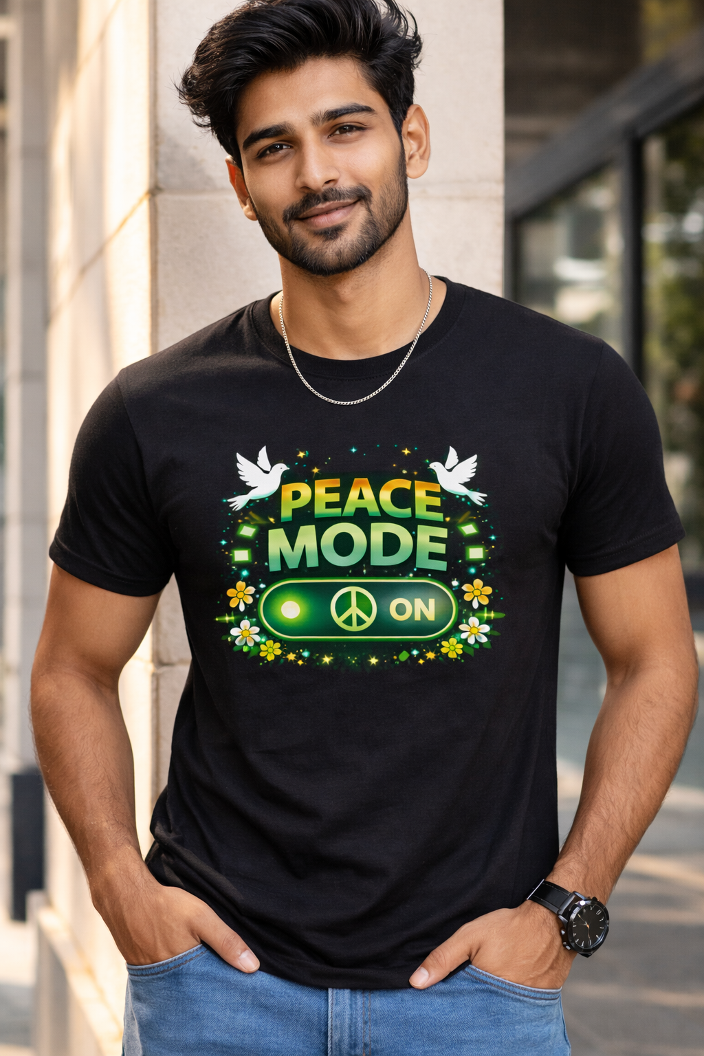 Peace Mode On (Unisex) T-Shirt