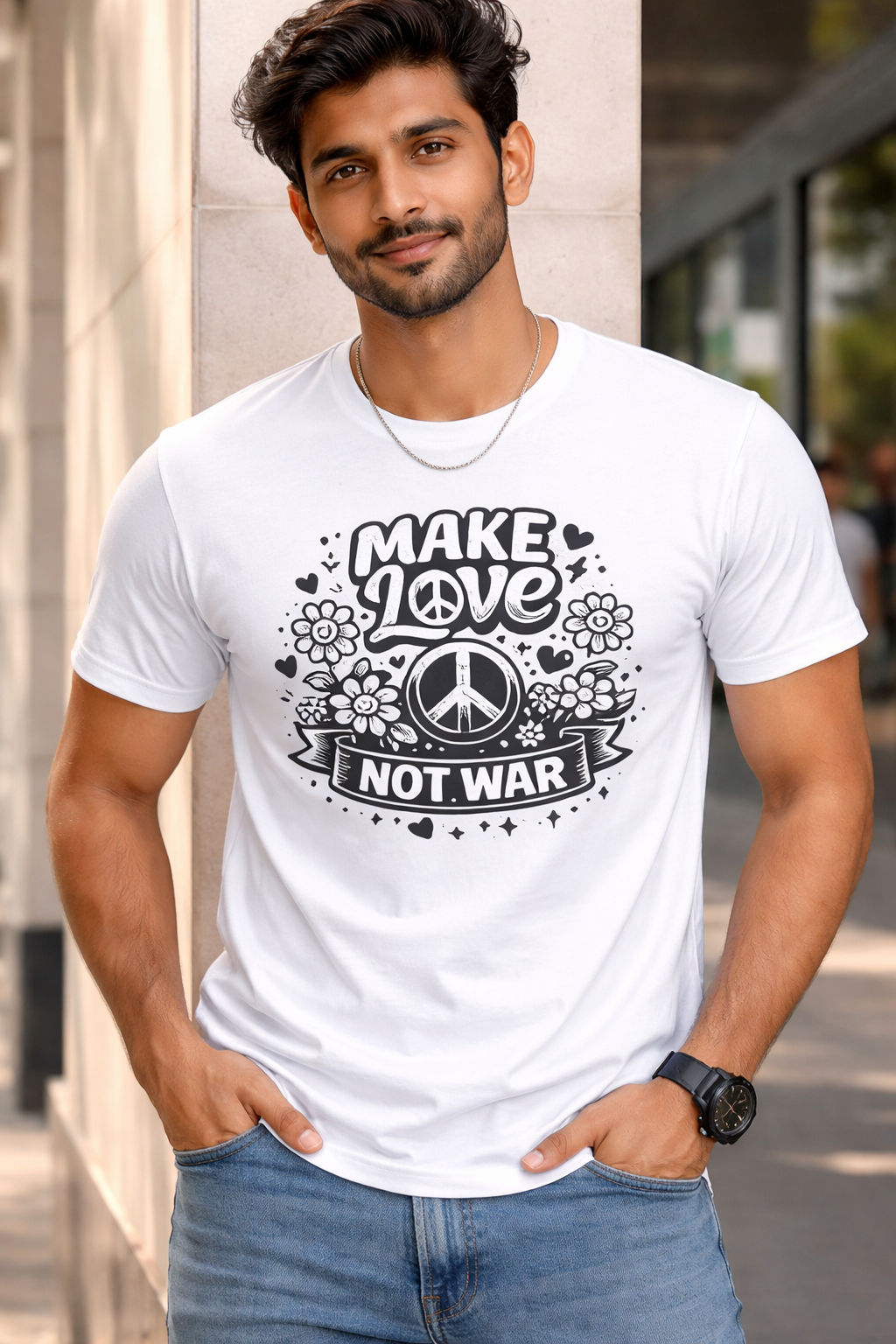 Make Love Not War (Unisex) T-Shirt